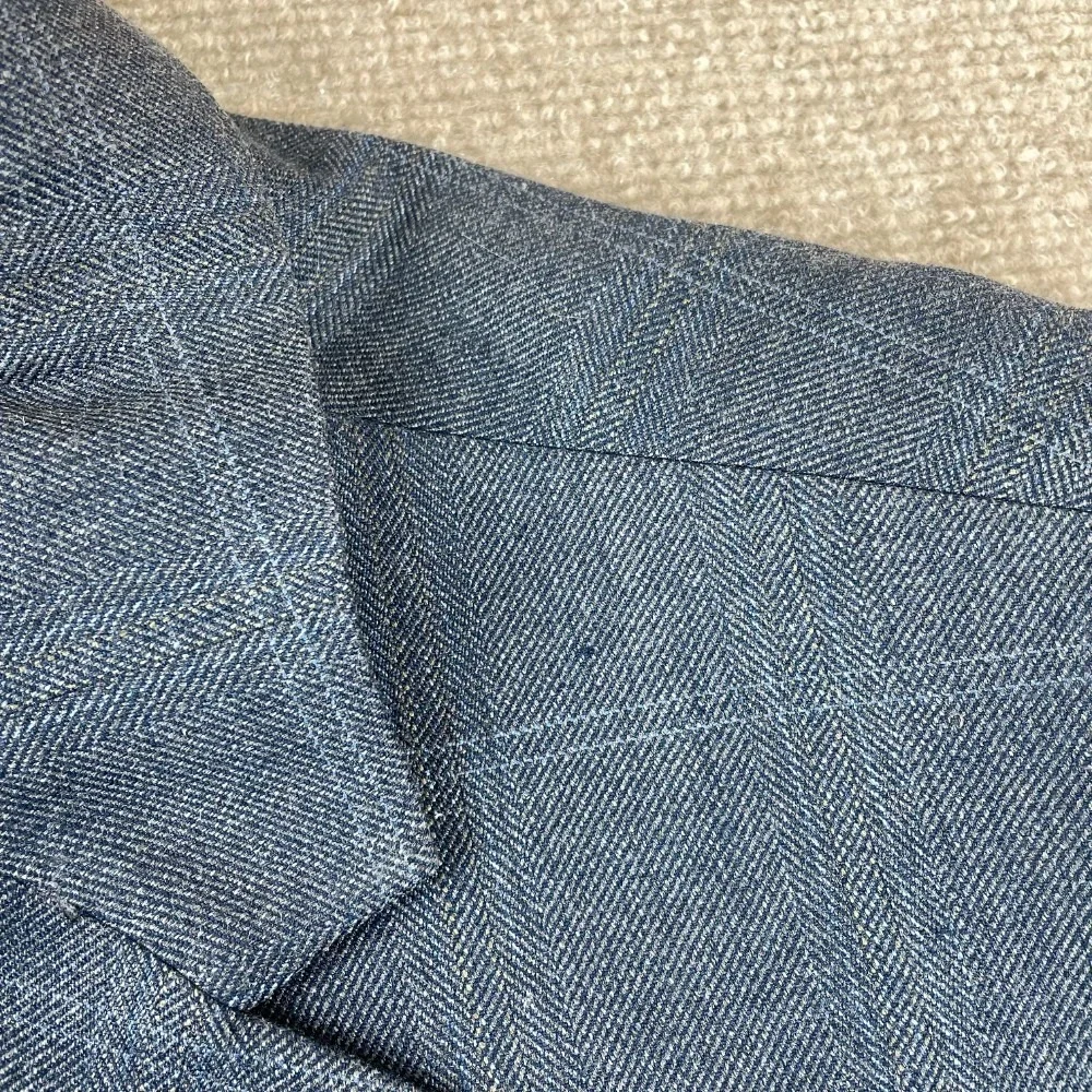 Lauren‎ Ralph Lauren Sport Coat Mens 52R Blue Plaid Notch Lapel Single Vented